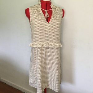 V-Neck Dress with Ruffles